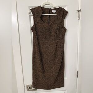 Calvin Klein cap sleeve fall dress - size 12